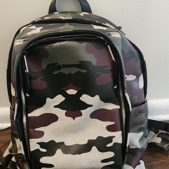 Burberry Camouflage Men's Backpack - Picture 1 of 5